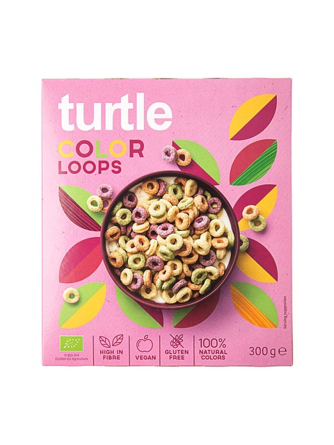 Сухий сніданок фруктові кільця Color Loops “Turtle”, 300 г.