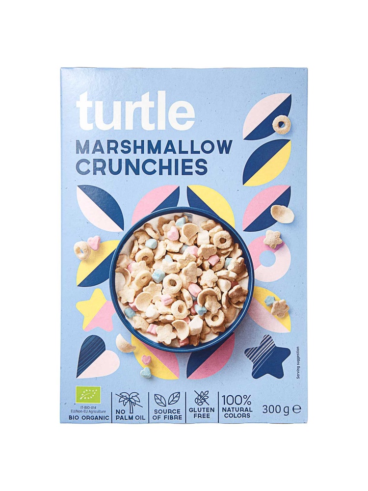 Сухий сніданок маршмелоу кранчі Marshmallow Crunchies “Turtle”, 300 г.