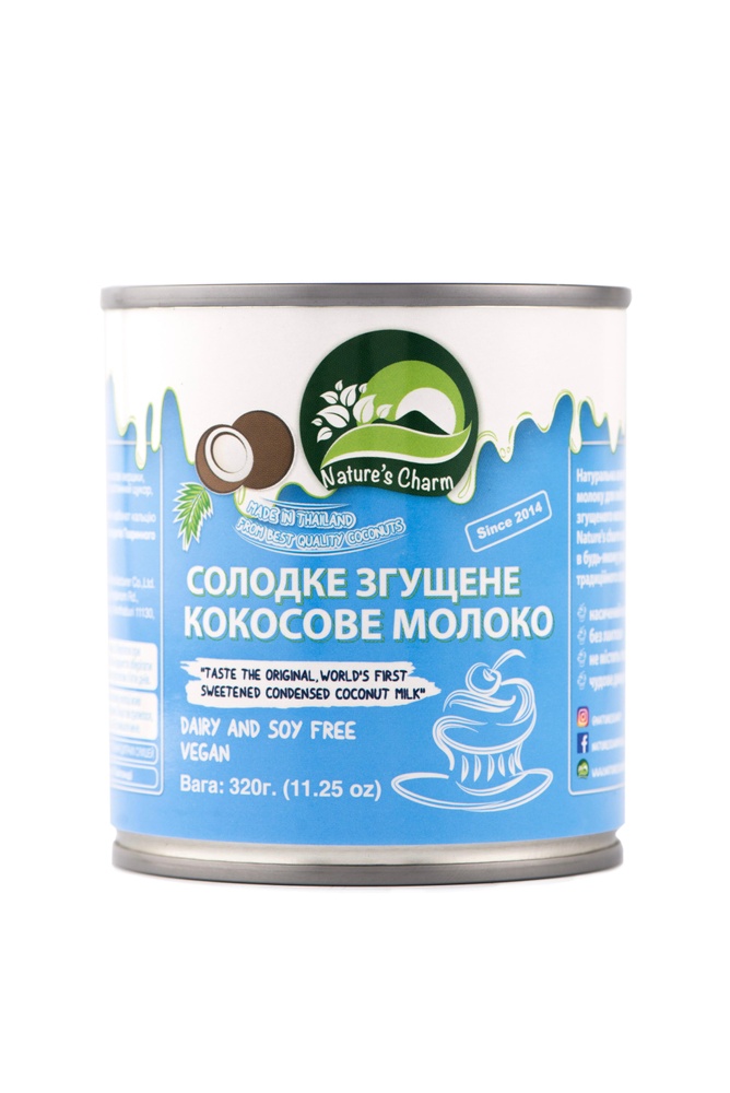 Кокосове згущене молоко веганське “Nature’s Charm”, 320 г.