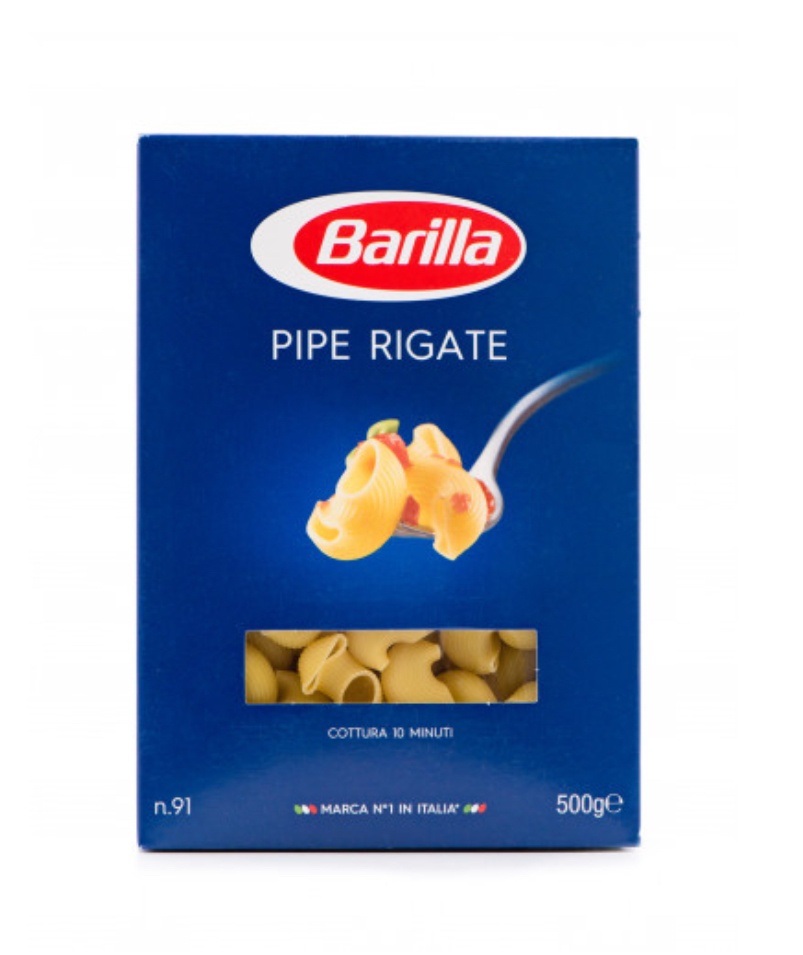 Макарони Pipe Rigate Barilla, 500 г.