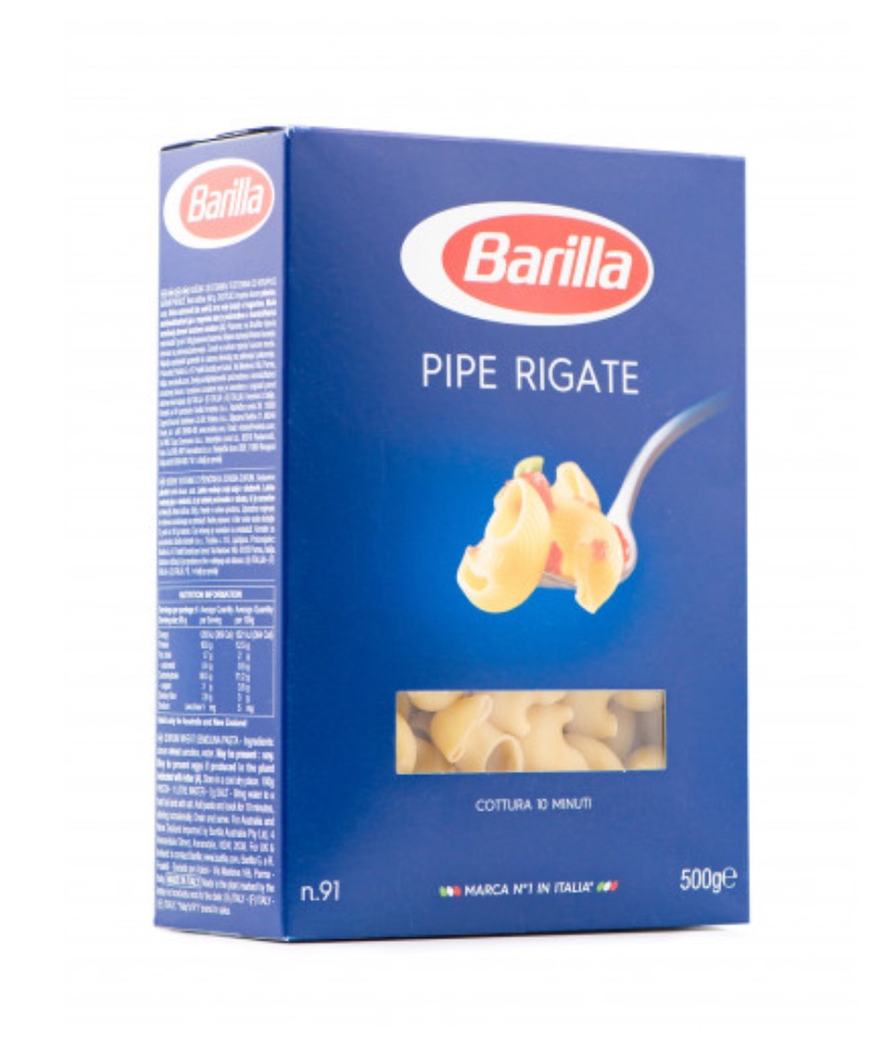 Макарони Pipe Rigate Barilla, 500 г.