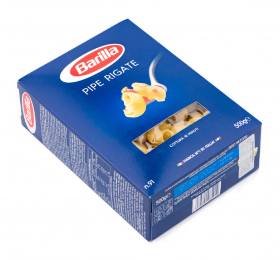 Макарони Pipe Rigate Barilla, 500 г.