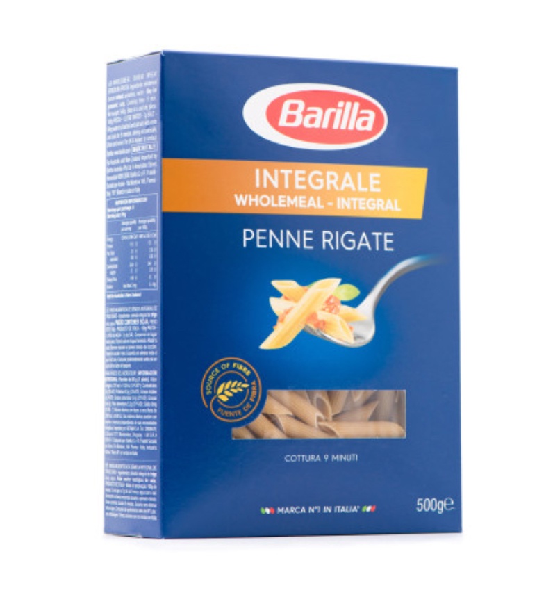 Макарони з висівками Penne Rigate Integrale Barilla, 500 г.