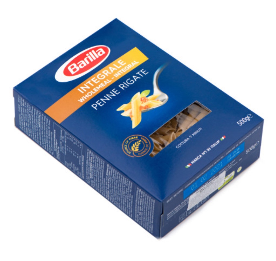 Макарони з висівками Penne Rigate Integrale Barilla, 500 г.