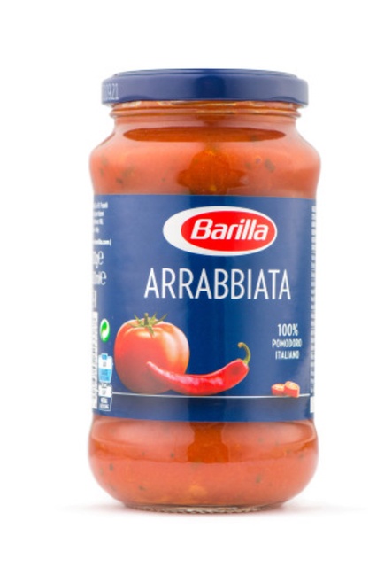 Томатний соус з перцем чилі Arrabbiata "Barilla", 400 г.