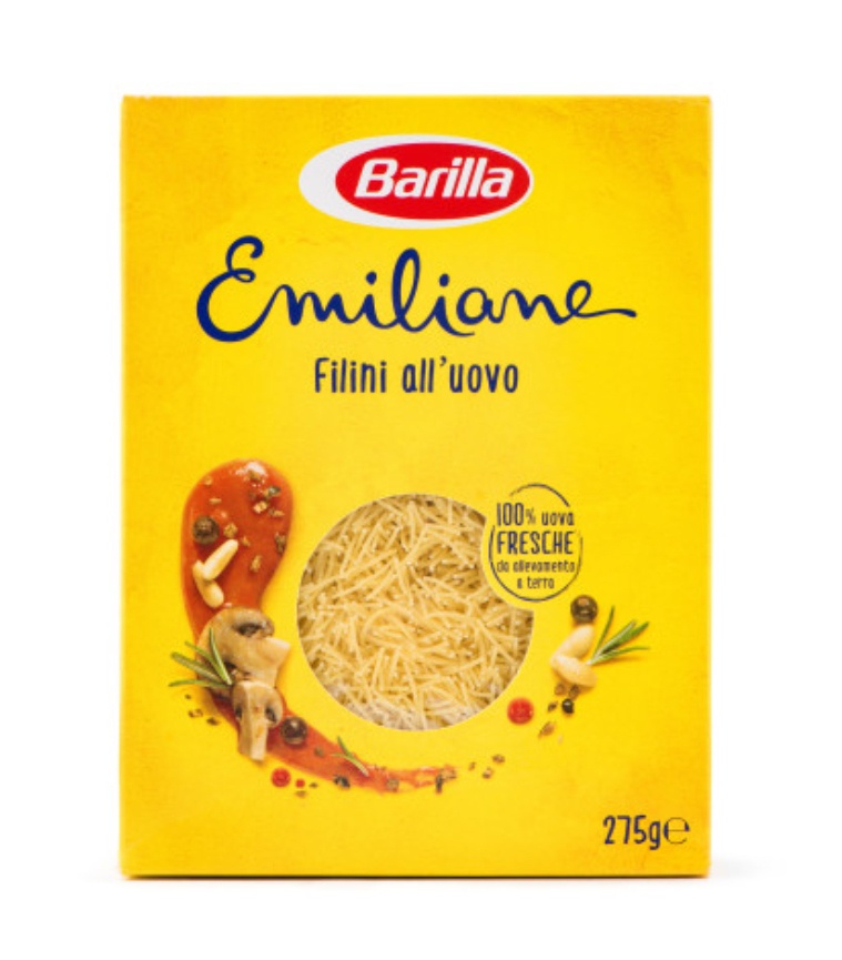 Паста Emiliane Filini all’uovo "Barilla", 275 г.