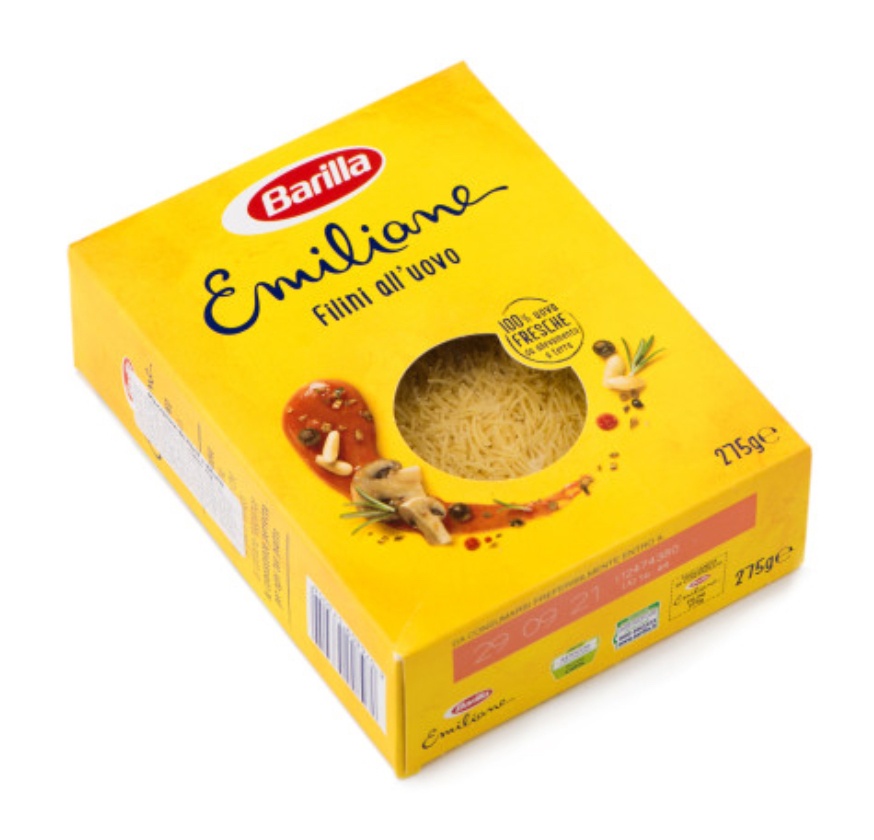 Паста Emiliane Filini all’uovo "Barilla", 275 г.