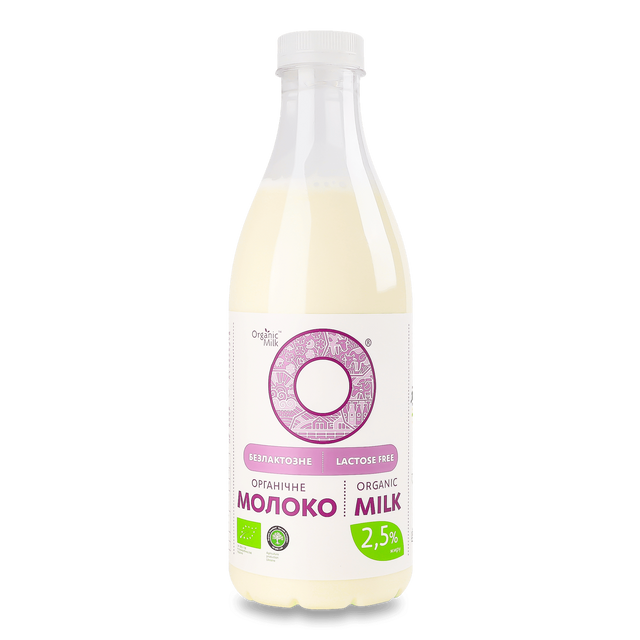 Молоко безлактозне ТМ “Organic Milk”, 1000 мл